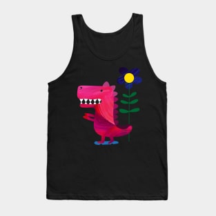 Dinosaur on skateboard Tank Top